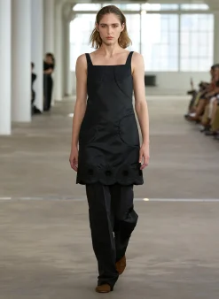 Silk Nylon Straight Leg Trouser-Tibi Clearance