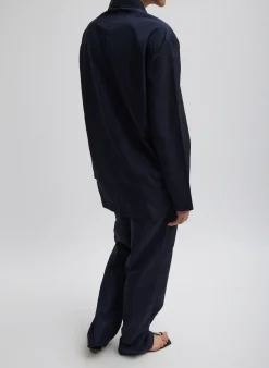 Silk Nylon Straight Leg Trouser-Tibi Best
