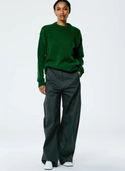 Soft Mohair Crewneck Easy Pullover-Tibi Clearance