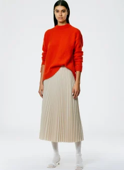 Soft Mohair Crewneck Easy Pullover-Tibi Fashion