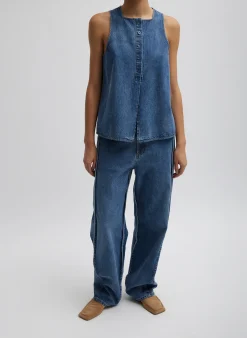 Spring Denim Tuck Jean-Tibi Sale