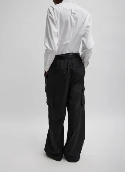 Stella Crispy Nylon Pleated Cargo Pant-Tibi New