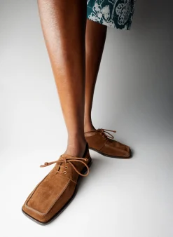 Suede Brody Square Toe Loafer-Tibi Fashion