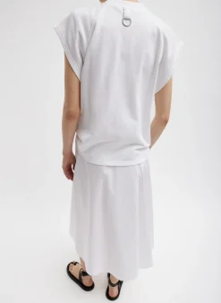 Summer Sweatshirting Sleeveless Easy Top-Tibi Clearance