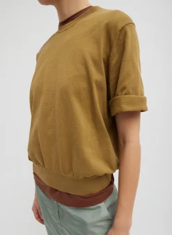Super Fine Gauge Perfect Short Sleeve Men's Pullover-Tibi Best