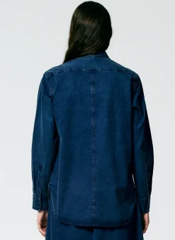 Tencel Cotton Charlie Slim Men's Shirt-Tibi Online