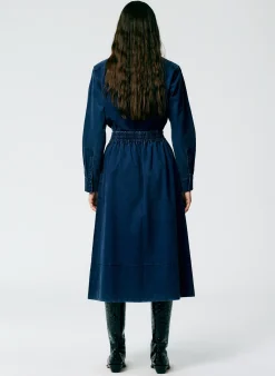 Tencel Cotton Pull On Full Skirt-Tibi Hot