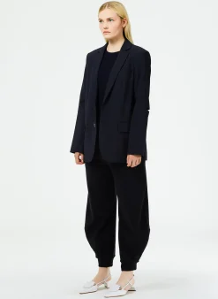 Tropical Wool Cutout Sleeve Marlon Blazer-Tibi Best