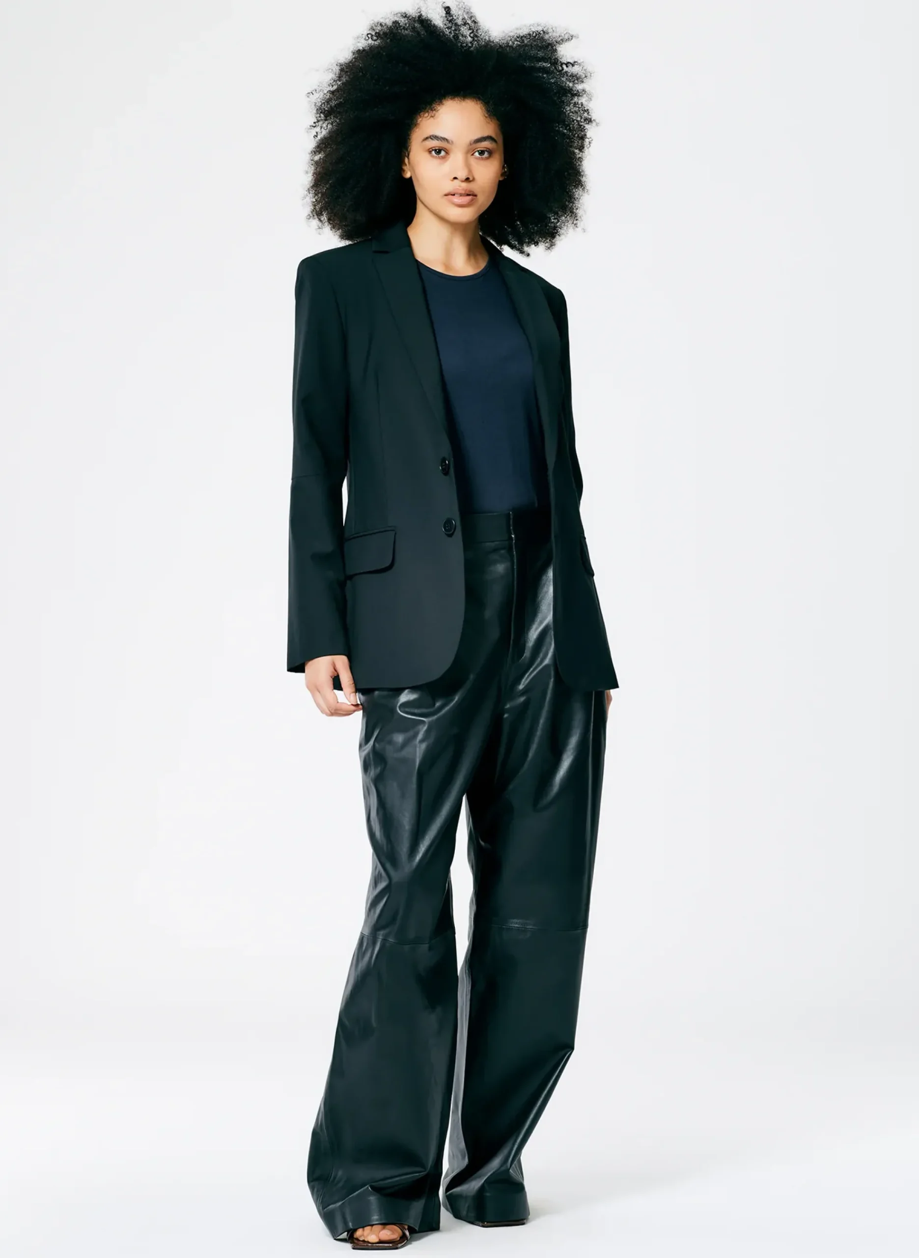Tropical Wool Cutout Sleeve Marlon Blazer-Tibi Outlet