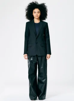 Tropical Wool Cutout Sleeve Marlon Blazer-Tibi Outlet