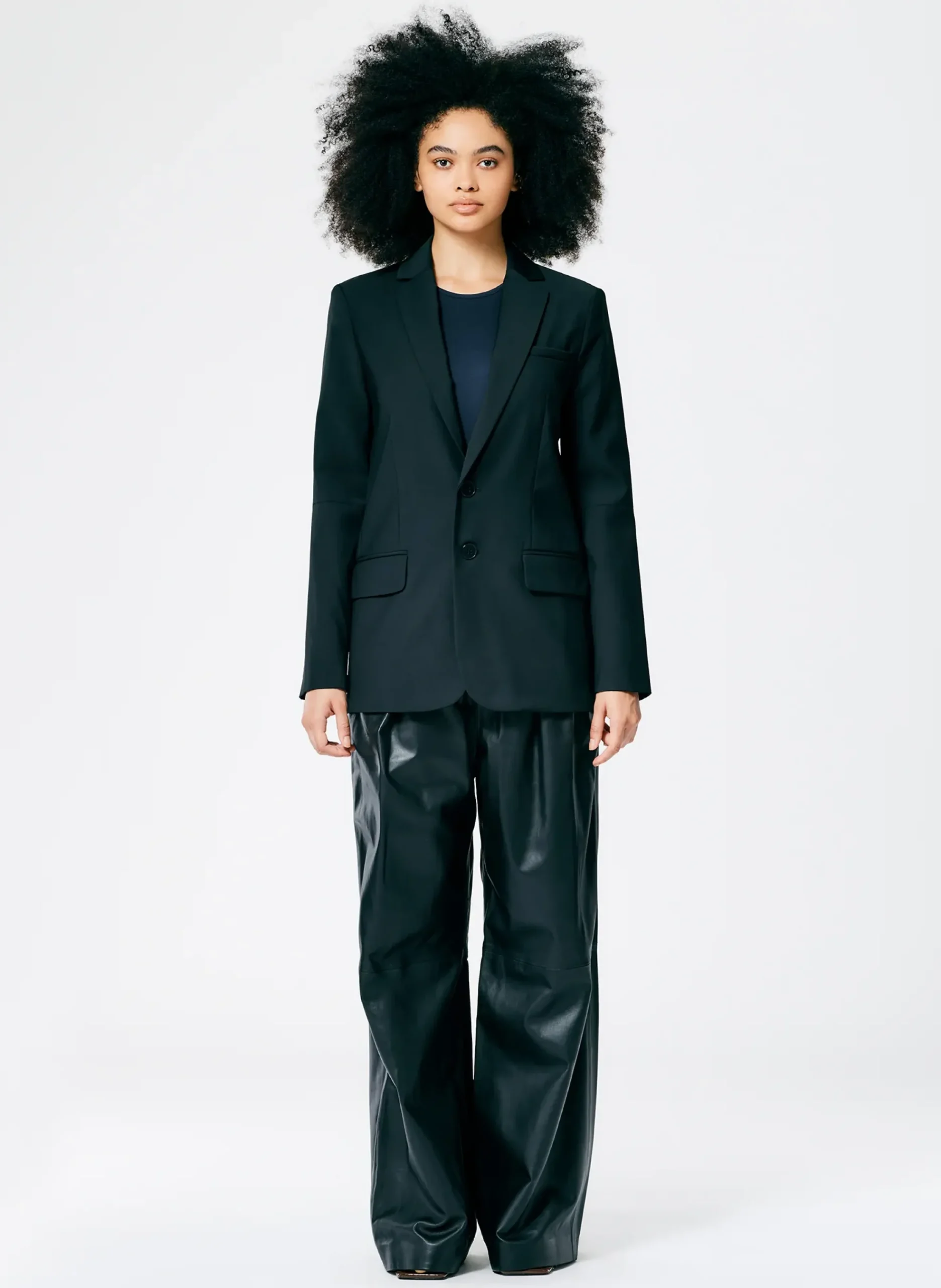 Tropical Wool Cutout Sleeve Marlon Blazer-Tibi Outlet