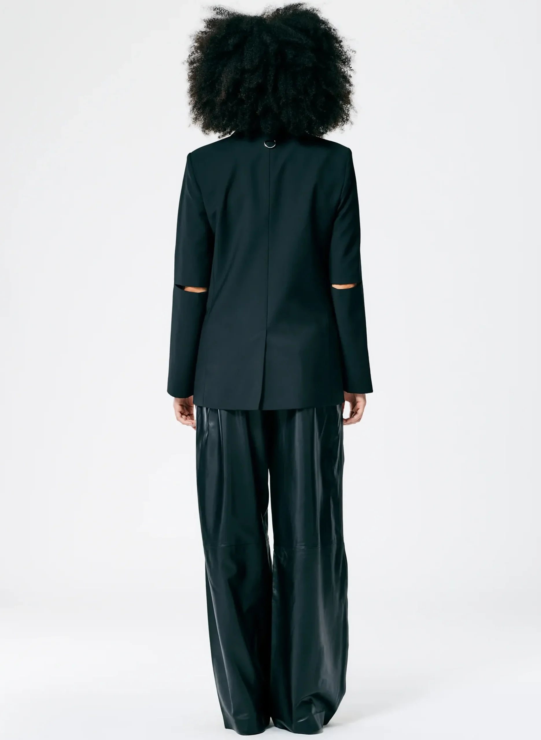 Tropical Wool Cutout Sleeve Marlon Blazer-Tibi Outlet