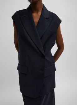 Tropical Wool Liam Vest-Tibi Discount