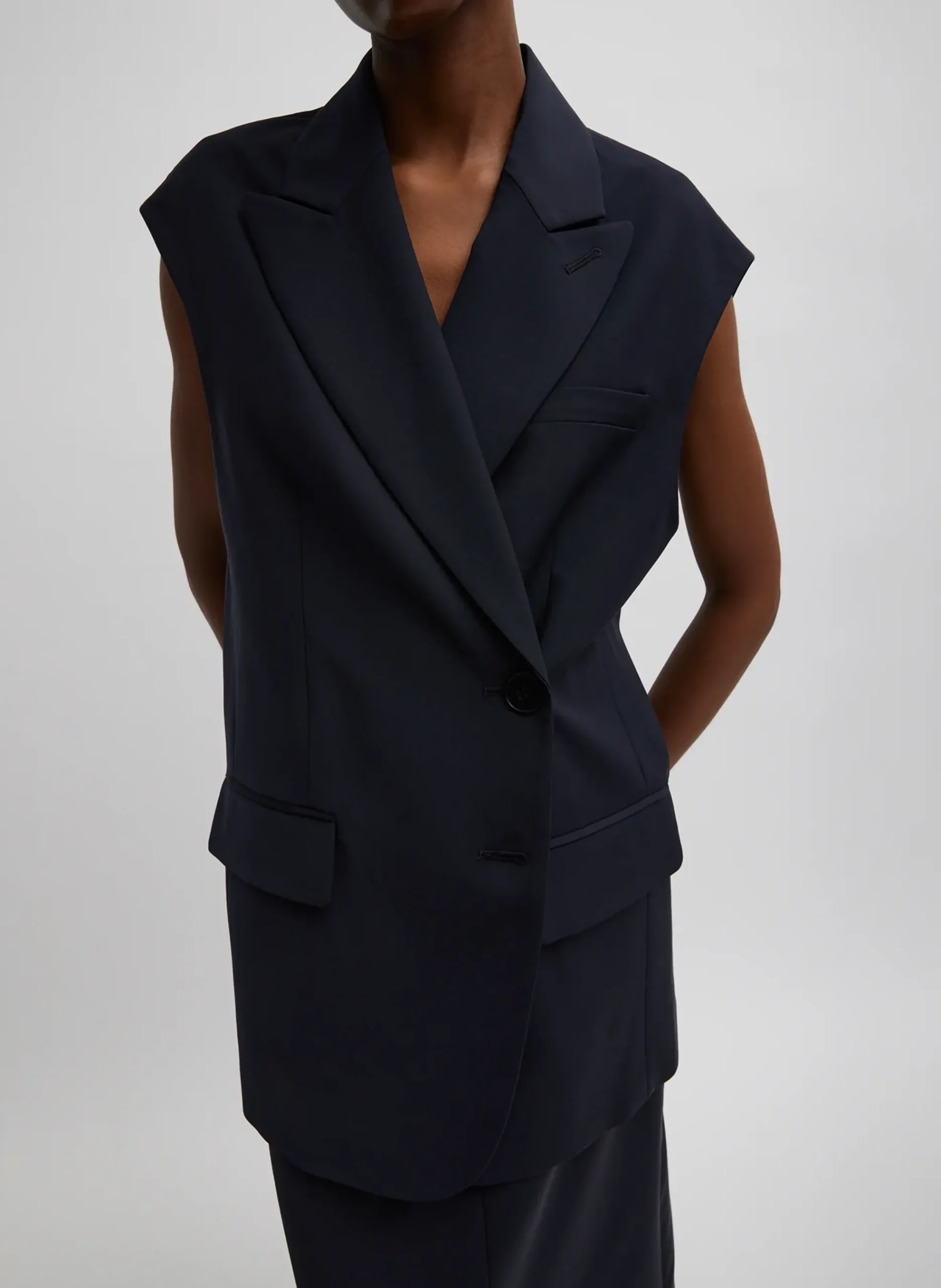 Tropical Wool Liam Vest-Tibi Discount