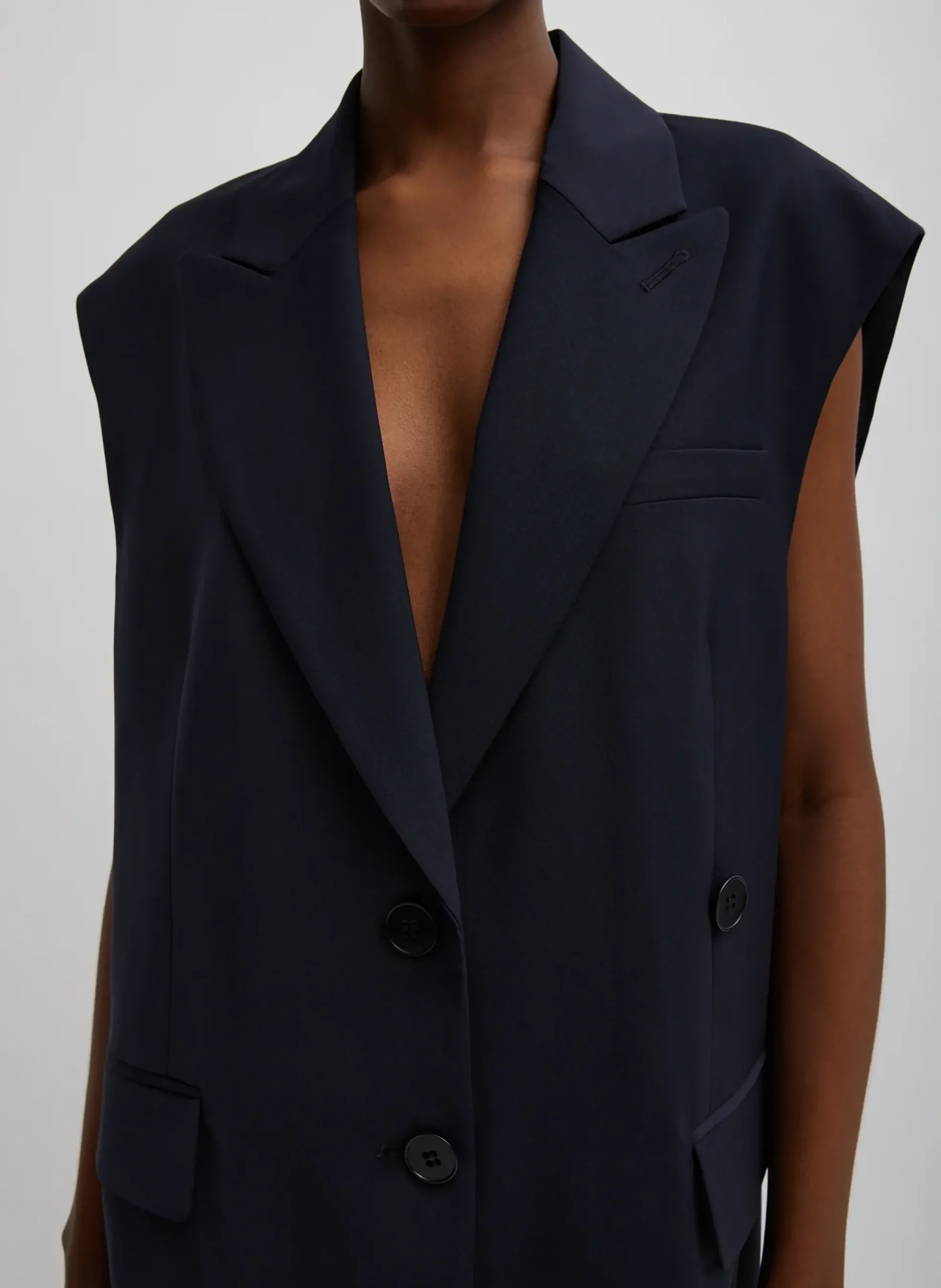 Tropical Wool Liam Vest-Tibi Discount