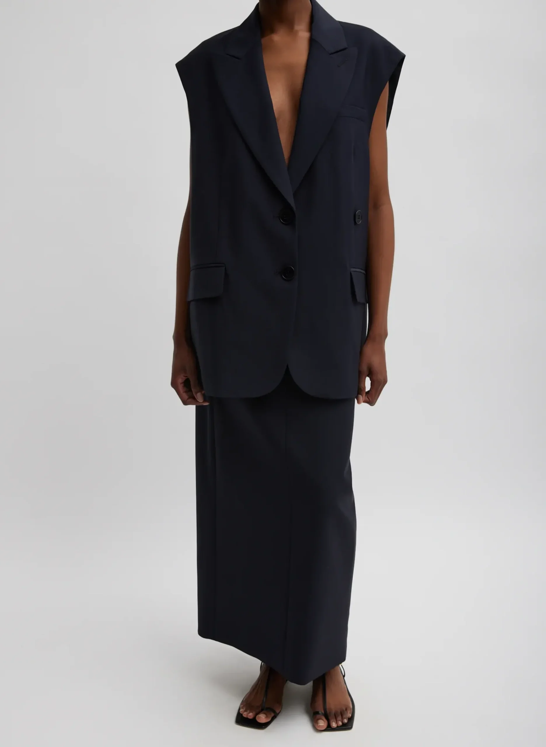 Tropical Wool Liam Vest-Tibi Discount