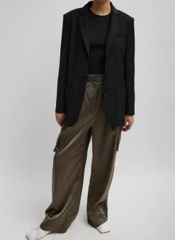 Tropical Wool Max Blazer-Tibi New