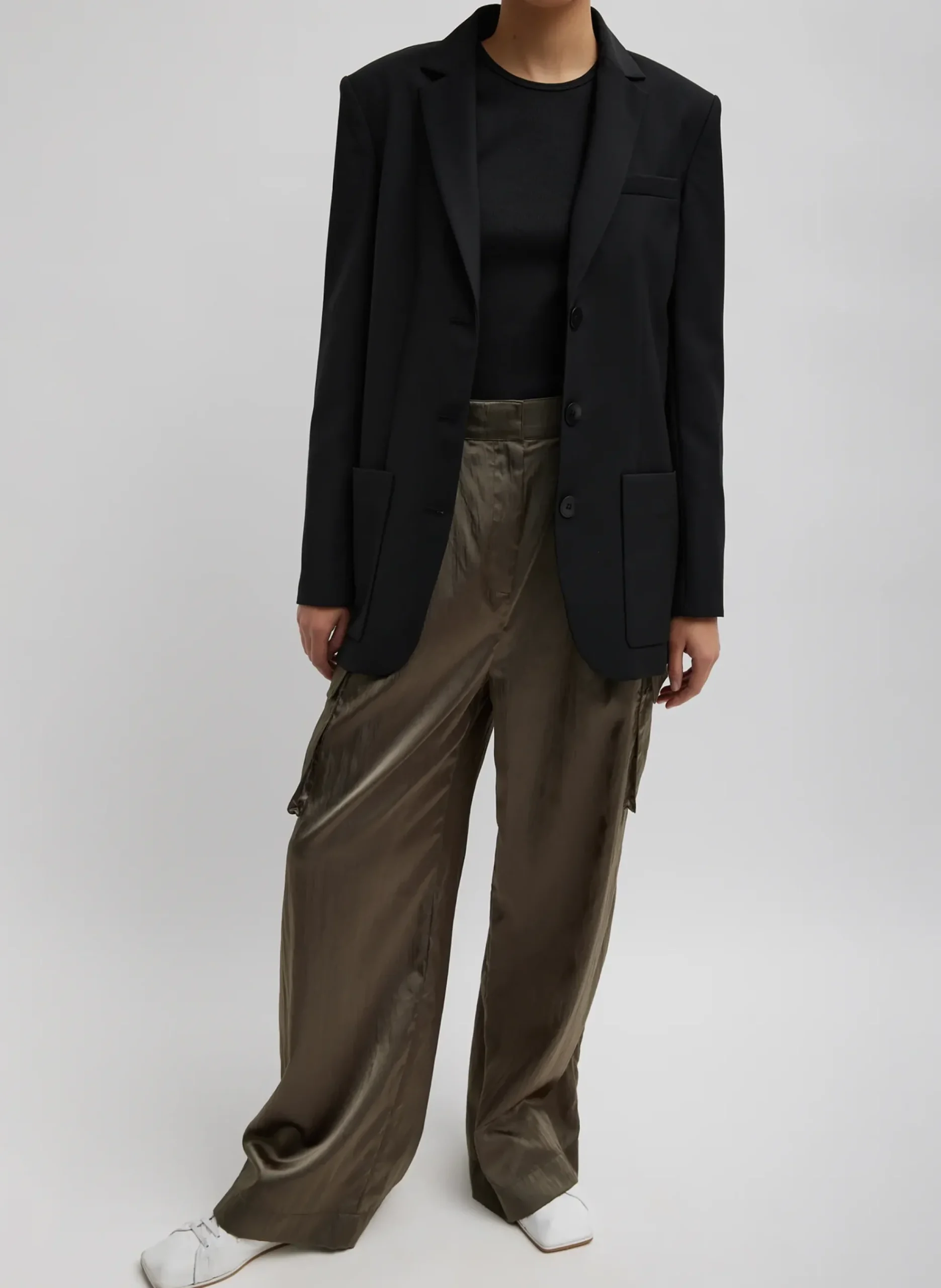 Tropical Wool Max Blazer-Tibi New
