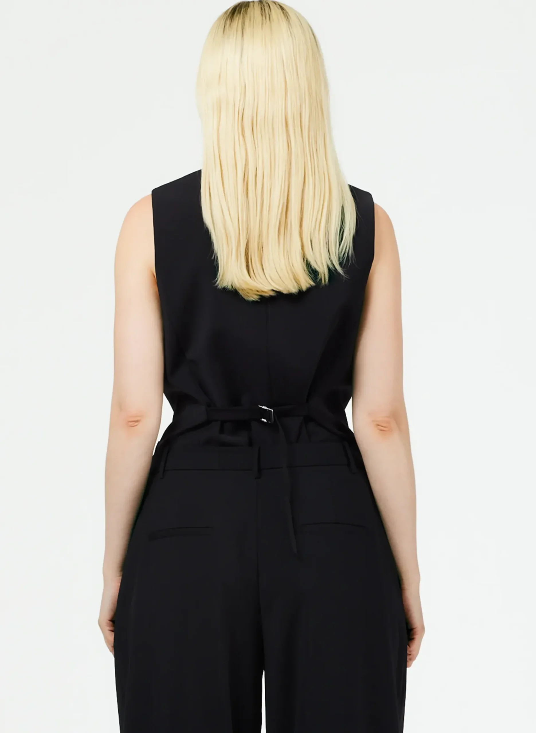 Tropical Wool Vest-Tibi New