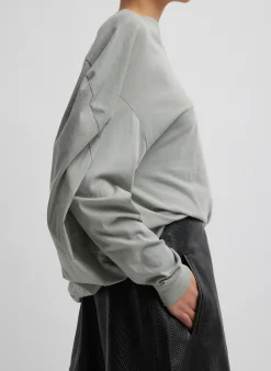 T-Shirt Circular Top-Tibi Online