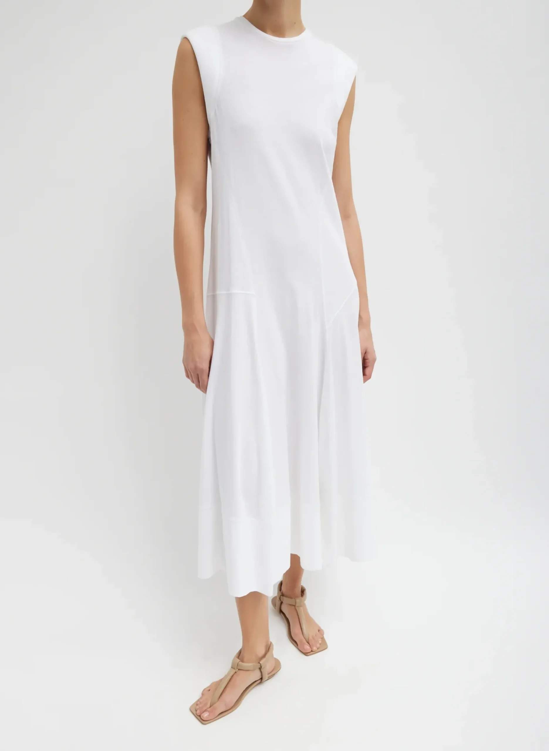 T-Shirt Sleeveless Dress-Tibi Fashion