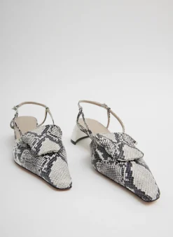 Victor Embossed Snake Slingback-Tibi New
