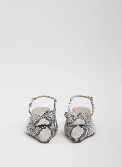 Victor Embossed Snake Slingback-Tibi New
