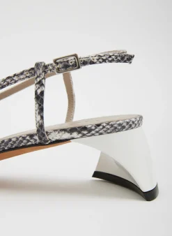 Victor Embossed Snake Slingback-Tibi New