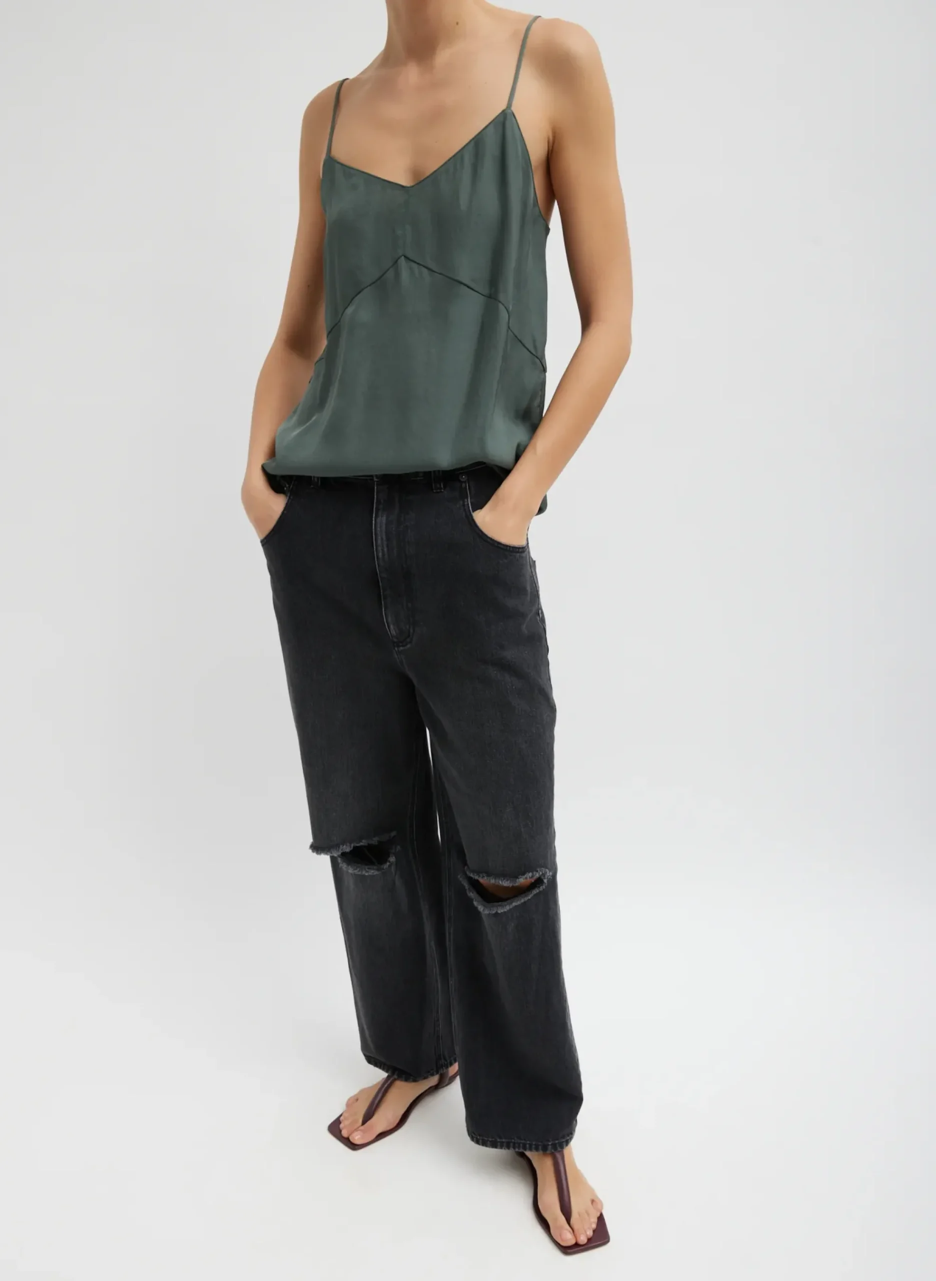 Vintage Wash Black Denim Ryder Jean-Tibi Best