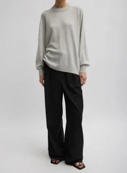 Washable Cashmere Crewneck Sweater-Tibi Best
