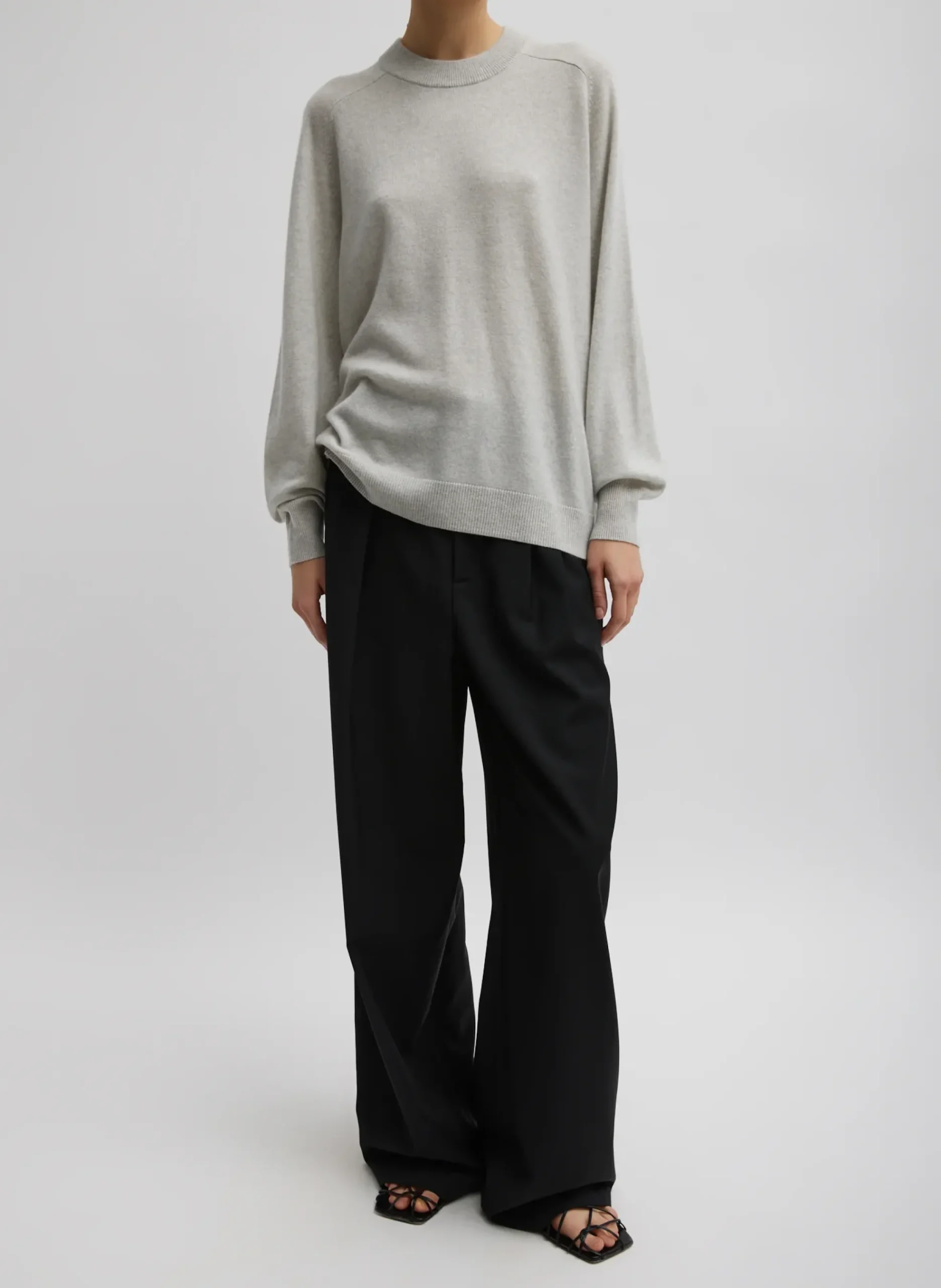 Washable Cashmere Crewneck Sweater-Tibi Best