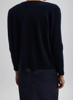 Washable Cashmere Shrunken Cardigan-Tibi Outlet