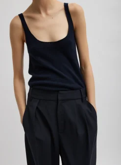 Washable Cashmere Tank Sweater-Tibi Fashion