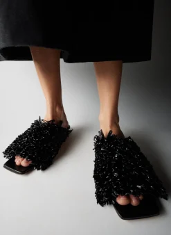 Woodward Raffia Flat-Tibi Sale
